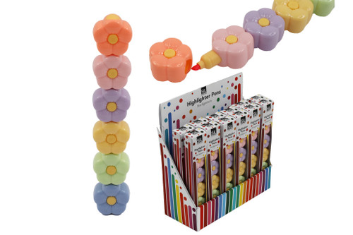 6Pc Flower Highlighters | Country Baskets