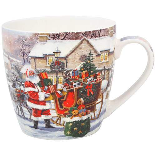 Santa Breakfast Mug