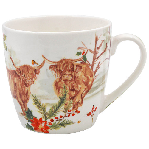 Highland Cow Breakfast Mug