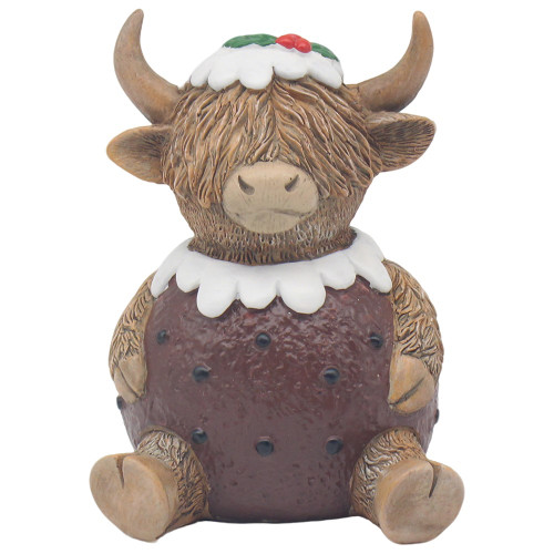 Highland Cow Xmas Pudding