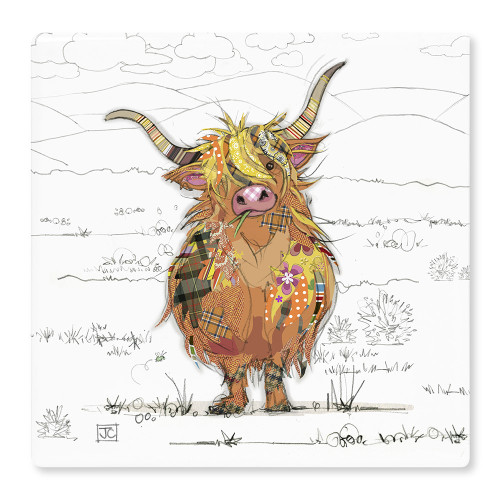 Hamish Highland Cow Coaster