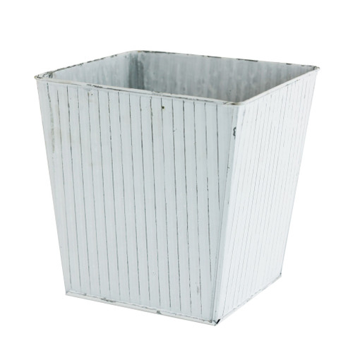Square Zinc White Wash Bucket