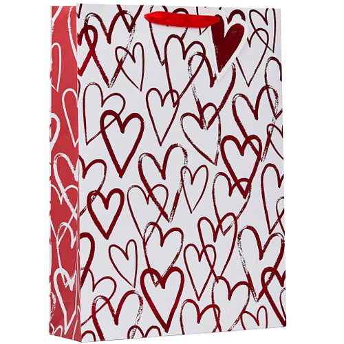 Sketchy Hearts Xl Bag