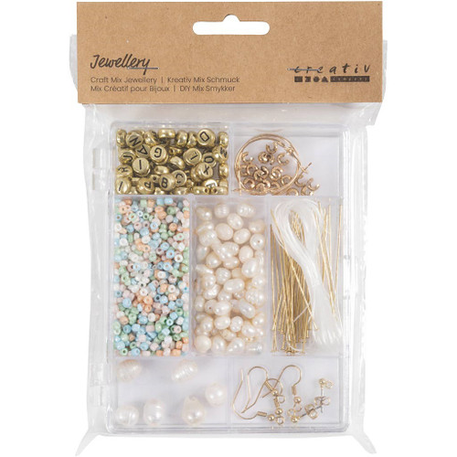 Craft Mix Jewellery, Freshwater pearls, ca. 1100+ pc, mute colours, 1 pack