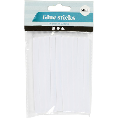 Glue Sticks Mini, L: 10 cm, dia. 7 mm, 10 pc 1 pack