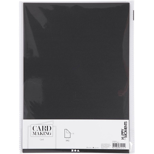 Card, A4, sheet 210x297 mm, 220 g, black, 10 pc 1 pack