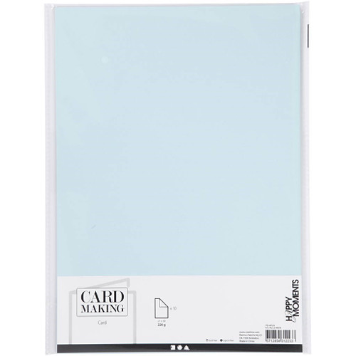Card, A4, sheet 210x297 mm, 220 g, light blue, 10 pc 1 pack