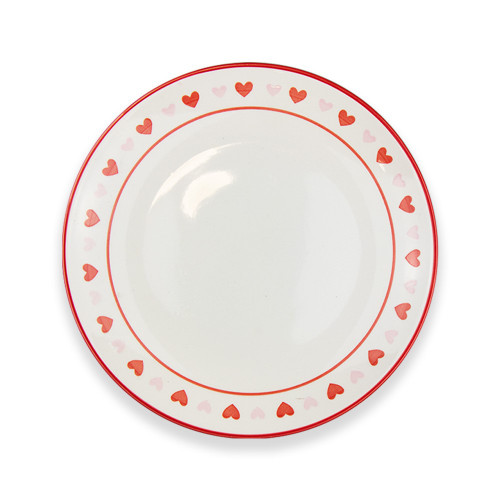 Valentine's Heart Printed Plate 26cm