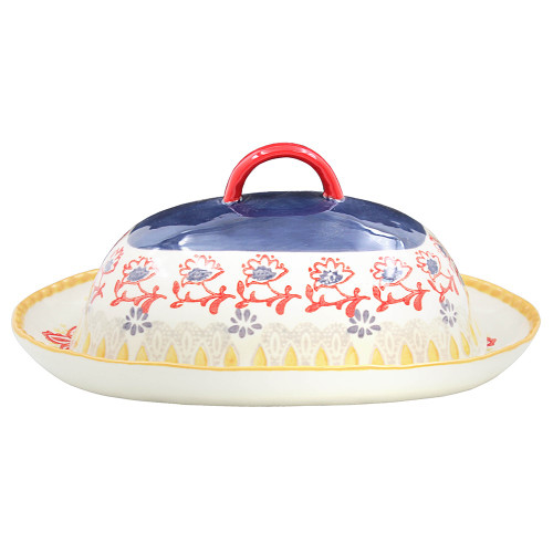 Hand Painted Butter Dish