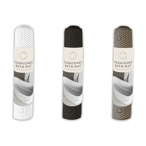 Cushioned Bath Mat (L) 90.5cm x (w 43.5cm 3 Asst colours