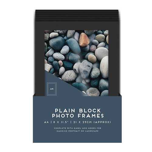 Black Block Photo Frame A4  