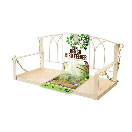 Metal Bench Bird Feeder