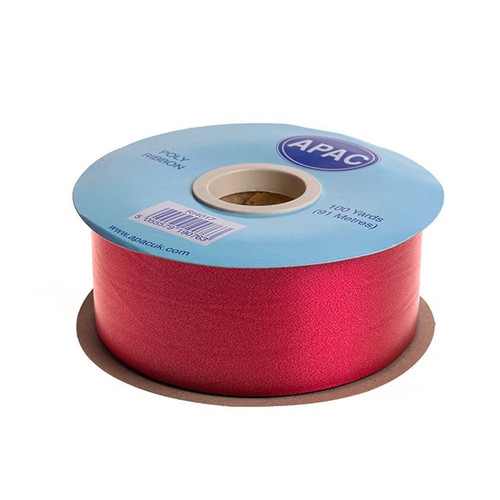 Burgundy Poly Ribbon - 50mm x 100 yards