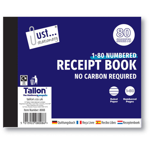 Receipt Book Ncr Half Size 80 sets