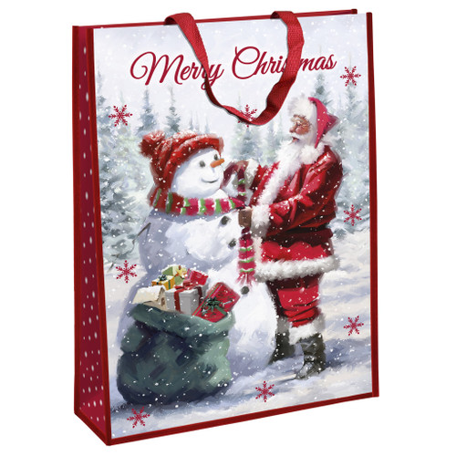 Trad Santa Jumbo Woven Bag for life