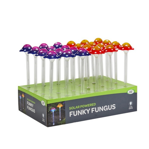 Funky Fungus Stake Lights  2 Assorted 
