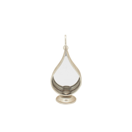 Teardrop Mirrored Metal Lantern 44cm