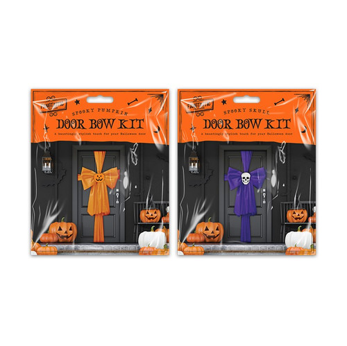 Halloween Door Bow 2 Asst colours