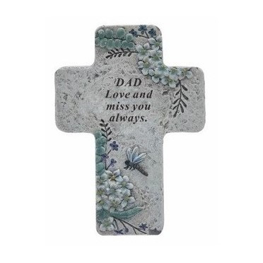 Dad Memorial Cross 10.3x3.6x14cm