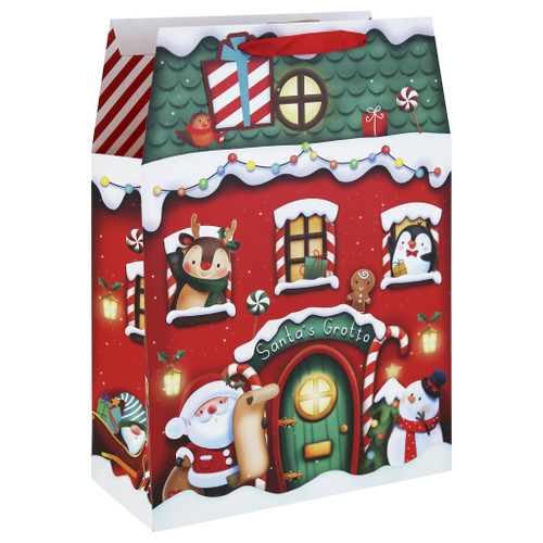 Santa'S Grotto Xl Gift Bag 
