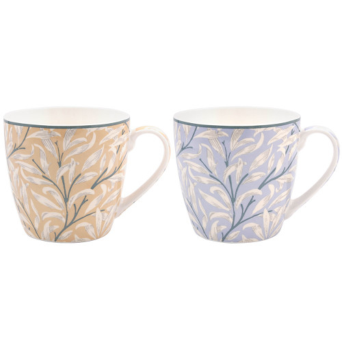 W Bough Breakfast Mugs Set 2