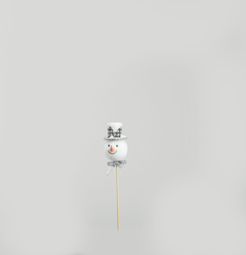 33cm Snowman Head w/Hat Pick