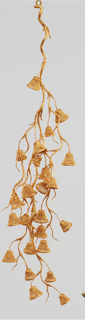 72cm Glitter Bell Hanger Copper