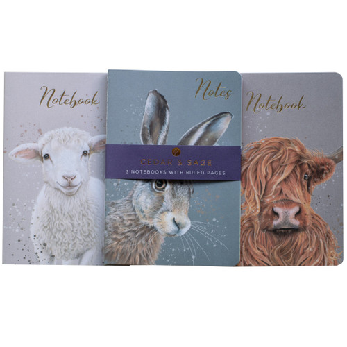 Cedar & Sage 3 Pack A5 Notebooks
