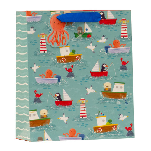 Ahoy There! Blue Medium Bag