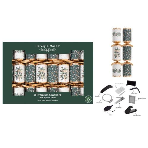 8 X12.5" Premium Green Mistletoe Cracker