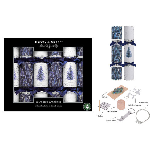 6 X 13.5" Deluxe Blue Tree Crackers