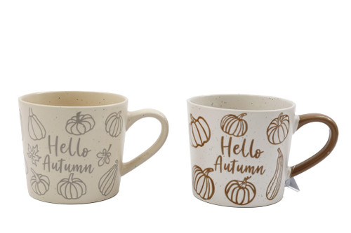 10X9Cm Hello Autumn Mug 2 Asst
