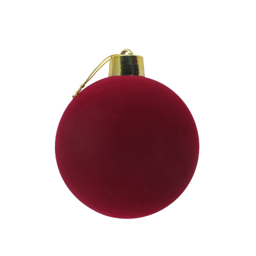Burgundy Velvet Bauble - 20cm