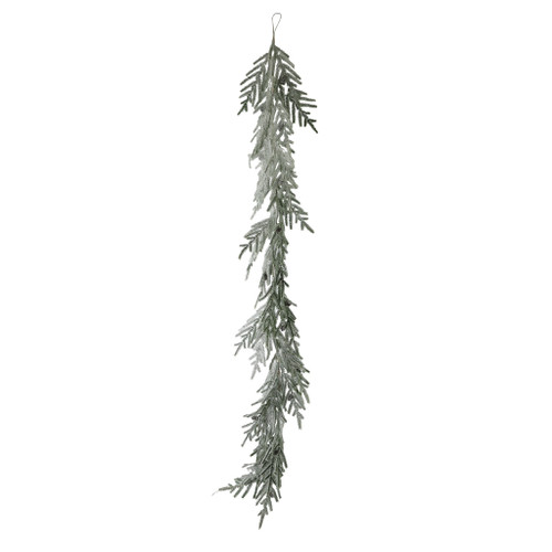 Snowy Garland with Glitter - 183cm