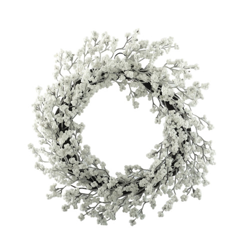 White Berry Wreath - 68cm