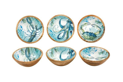 17.5Cm Ocean Enamelled Bowl