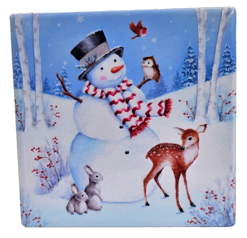 Coaster Snowman & Deer