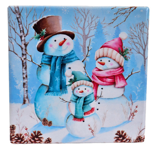 Coaster Snowman Family 