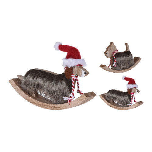 Christmas Rocking Dog 2 Assorted