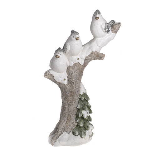 Birds Standing On Tree With Led Light 29x13x51cm