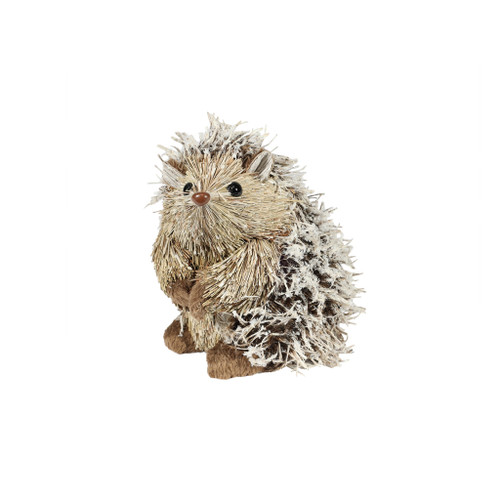 H12*W11*D9CM HEDGEHOG,natural,GREEN