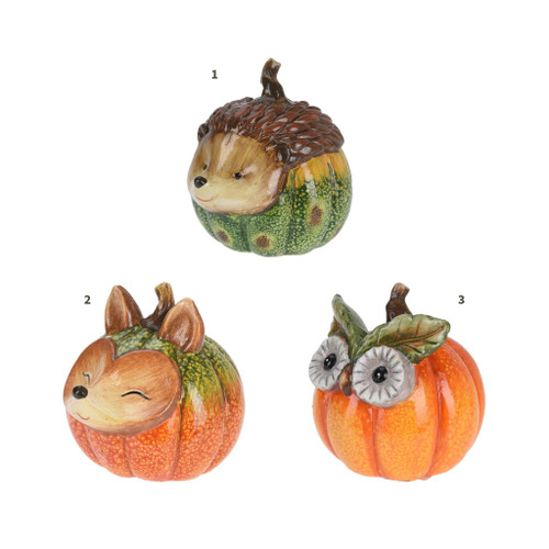 Fall Animals 11Cm 3Ass