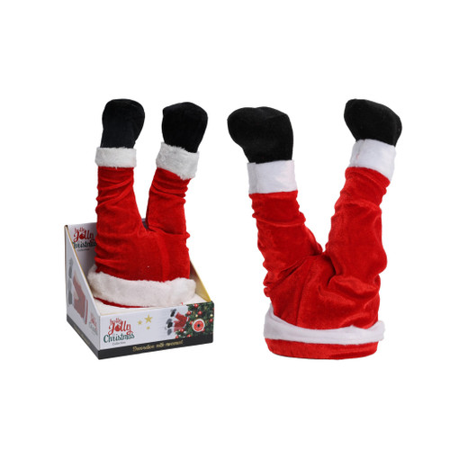 Santa Legs With Animated 35Cm