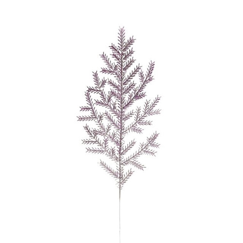 Plastic Leaves Purple 56Cm