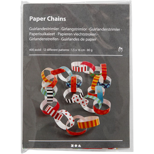 Glazed Paper Patterned Chains 400 Strip