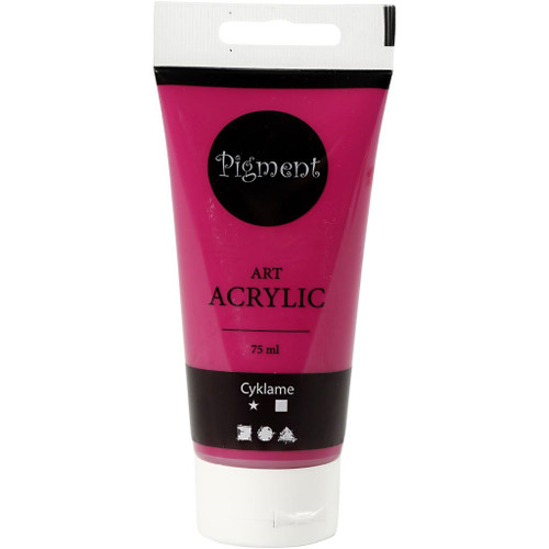 Pigment Art Acrylic Paint, cyklame, transparent, 75 ml/ 1 bottle