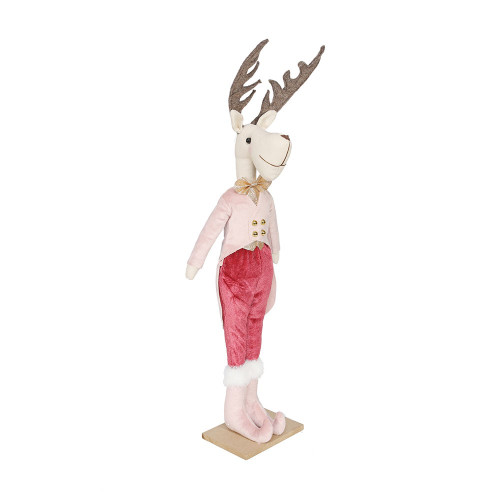 Burgundy and Pink  Mr Deer 12x9x60cm 