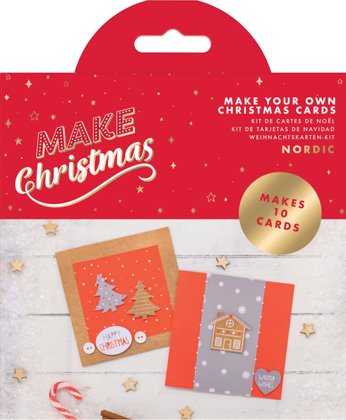 Make Christmas Kit - Card Making Kit - Nordic - 10pk