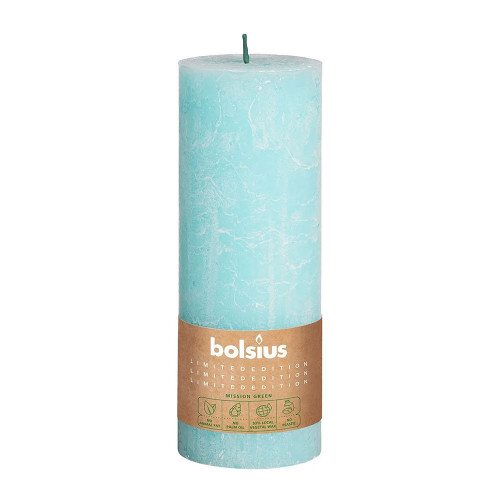 Bolsius Rustic Pillar candle Sky (190 mm x 68 mm)