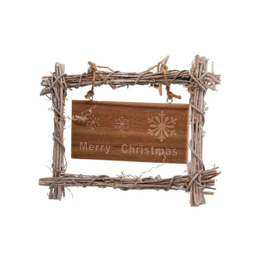 Hanging Wicker Xmas Sign/Frame (12/36)